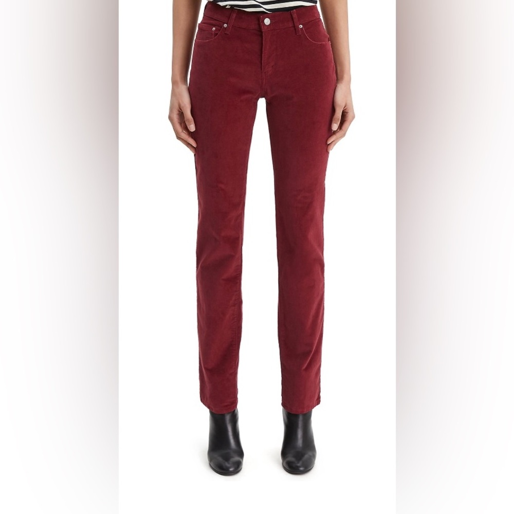 Women's Levi's 505™ Straight Jeans Soft Malbec Corduroy MEDIUM 8 W29 L32